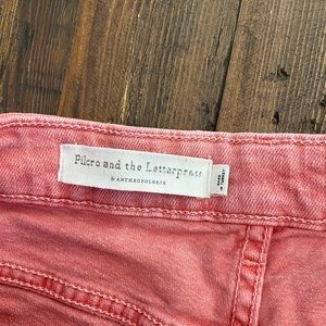 EUC Anthropologie High rise jeans with cut out knees